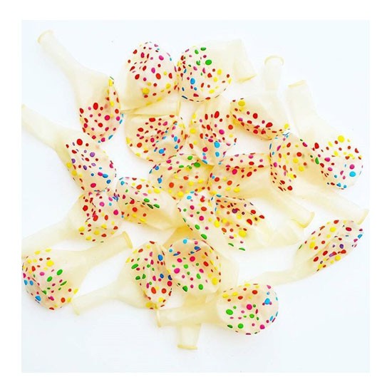 Polka Dot Transparent - 100pcs